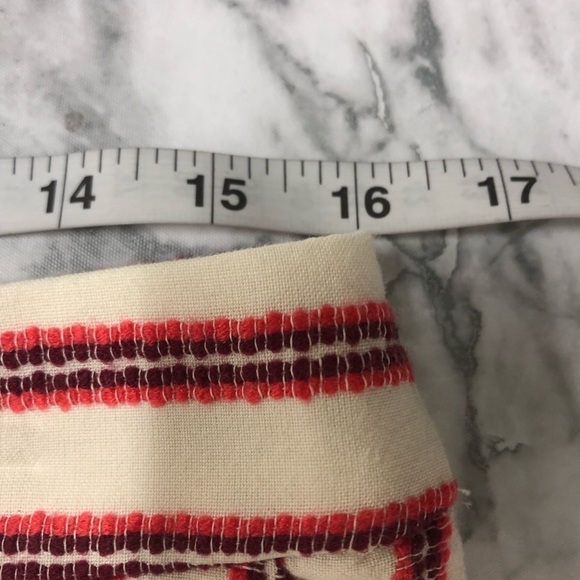 Loft Red Striped Shorts Size 4 NWT - Picture 5 of 6